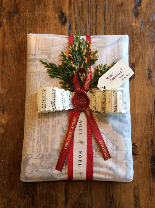 Beautiful Gift Wrapping from Sekula's Antique Store in Sacramento