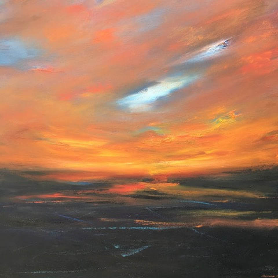 Sun Setting by Richard Reiner - oil on canvas - at Sekula's Fine Art
